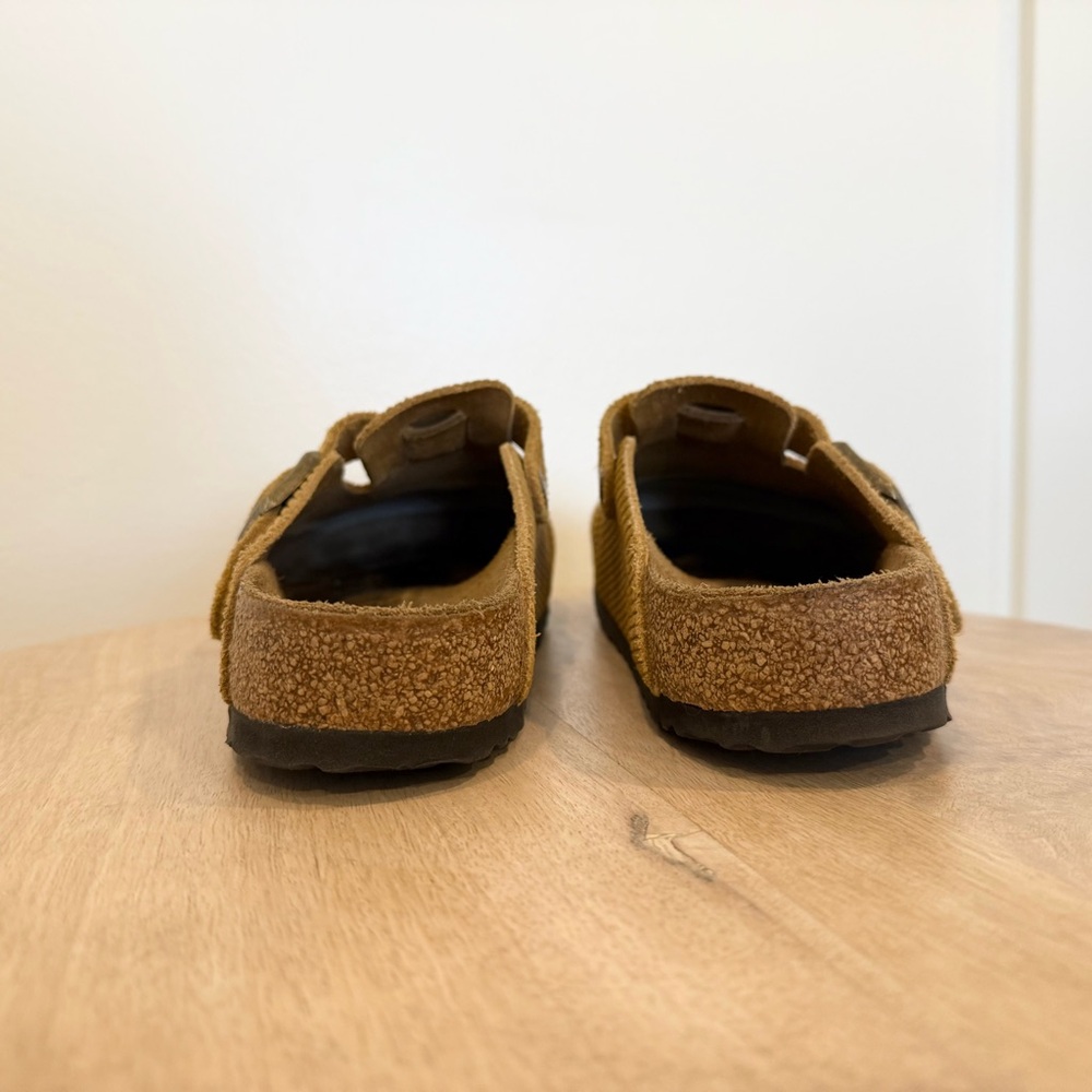Birkenstock Boston Suede Embossed Cork Brown Women's Size 7-7.5 EU 38 - Picture 12 of 12